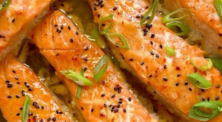honey glazed salmon best dish in the world