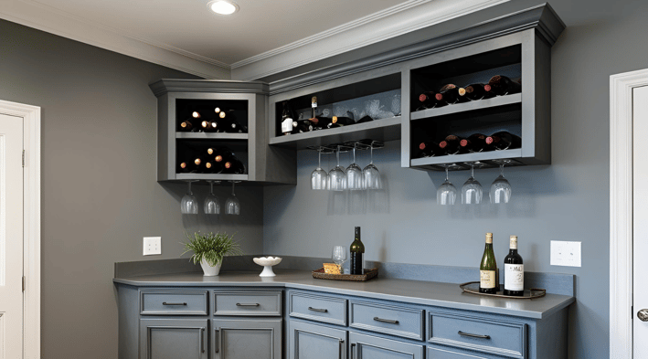 Simple Corner Bar for Living Room