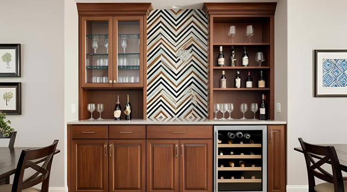 Stylish Mini Bar Designs for Living and Dining Rooms