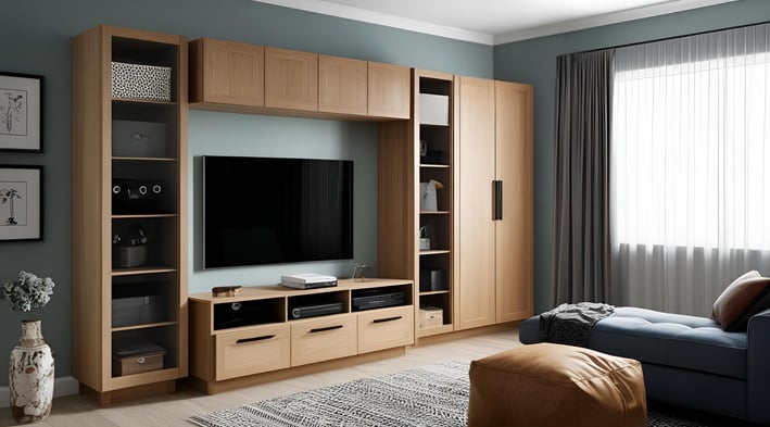 Wardrobe Idea with a TV Unit