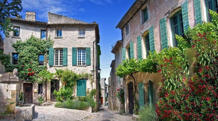 Village houses in Occitanie