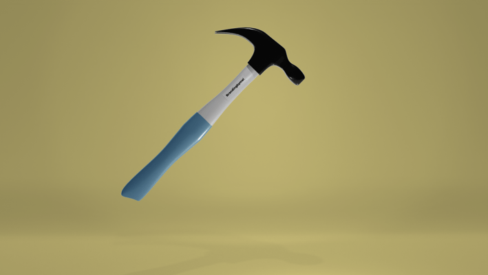 Free hammer mockup