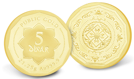 5 Dinar Gold Coin from Public Gold Malaysia