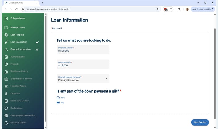 Borrower Point of Sale Application