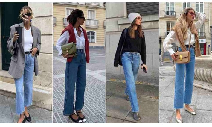 CALÇA JEANS RETA