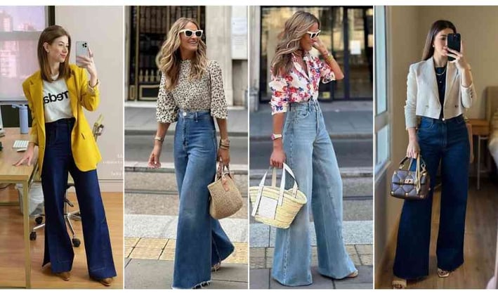 CALÇA JEANS WIDE LEG