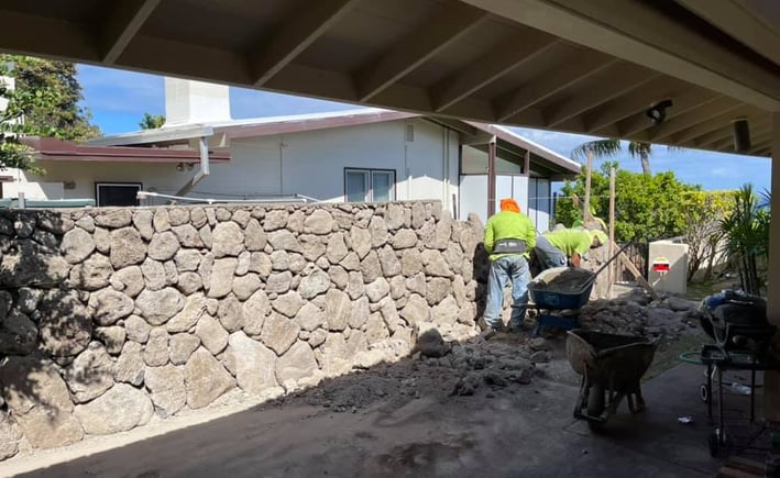 retaining wall construction in honolulu, hawaii