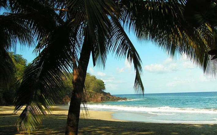 Plage de Leroux Ferry Guadeloupe