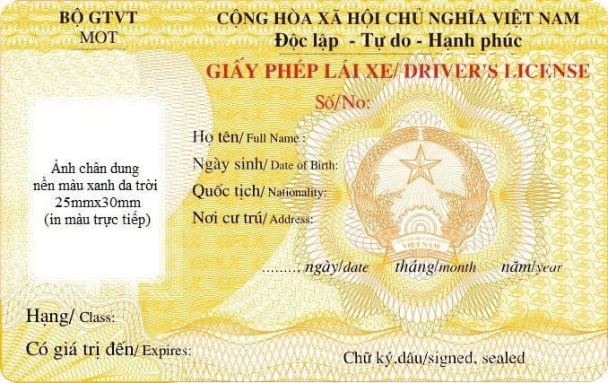 Chính thức có mẫu giấy phép lái xe mới từ ngày 1/1/2025