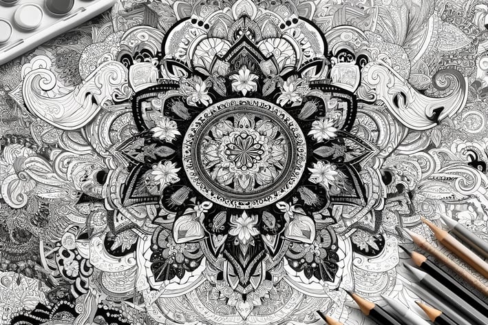 abstract artwork in photoshop