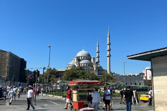 Mosque view in Turkey Istanbul
