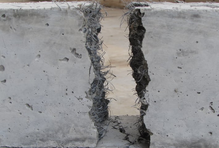 Reforço do concreto com macrofibras