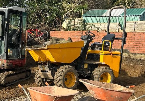 Dumper hire for renovation site in Selly Oak