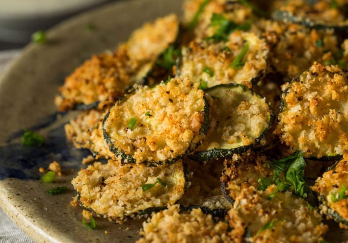 zuccini chips with parmezan