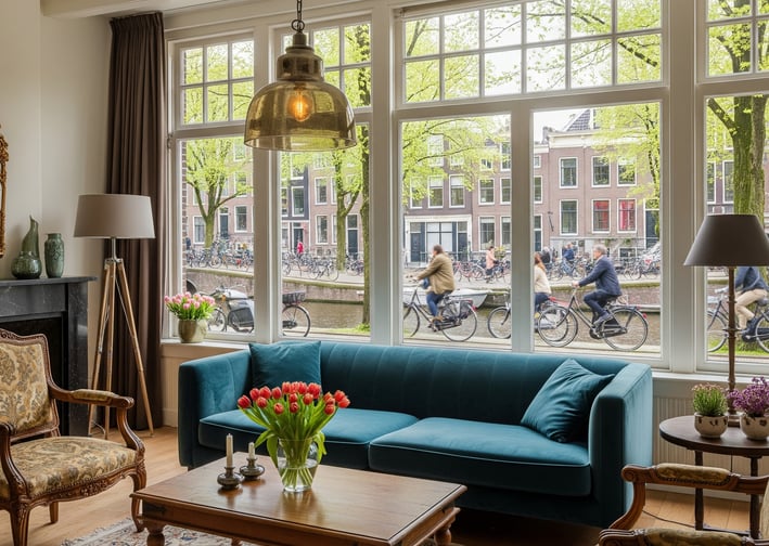 an apartment for rent in Amsterdam for expatriates, relocation services