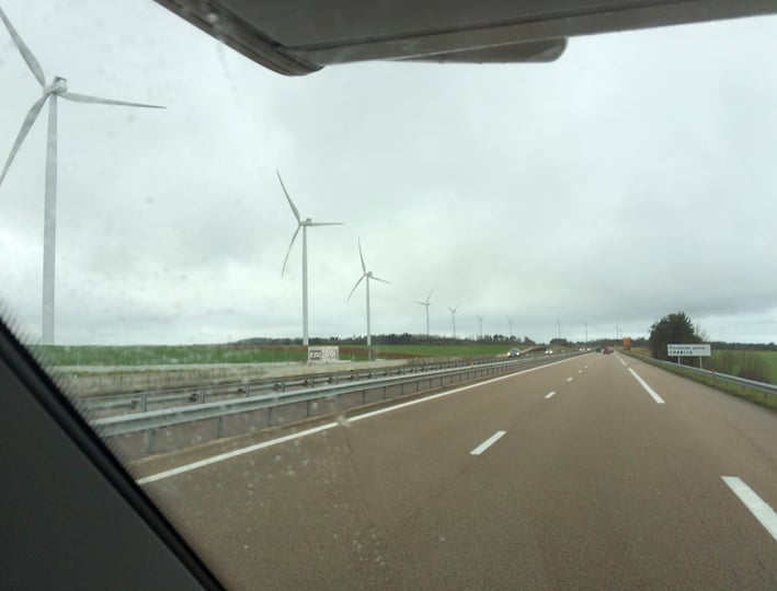 La route pour Rennes