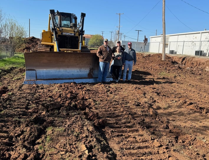 Dozer on the job site