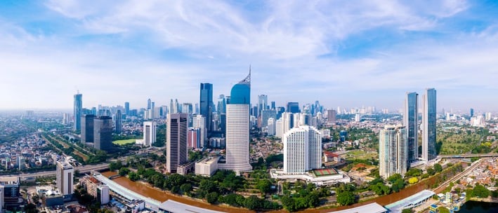 a city skyline view of a city with skyscrapers and skyscrapers