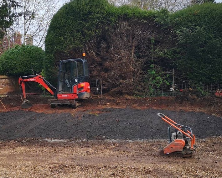 Wacker plate hire for patio prep in West Bromwich
