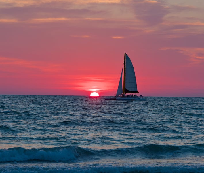 Sunset in Clearwater Beach, Florida