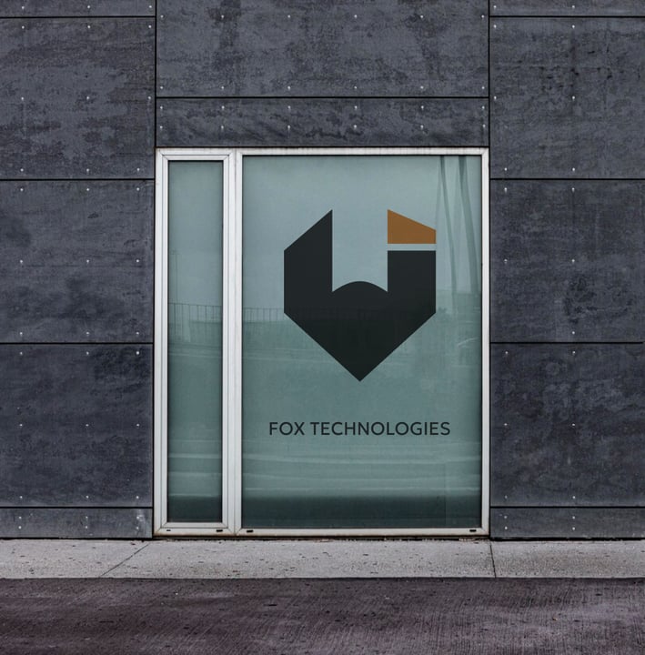 Logo design on the store window