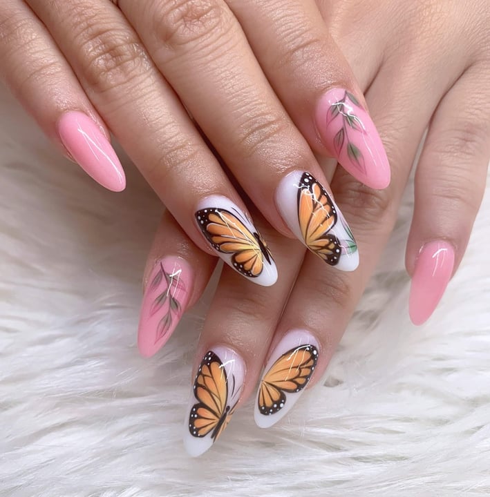 butterfly nail art