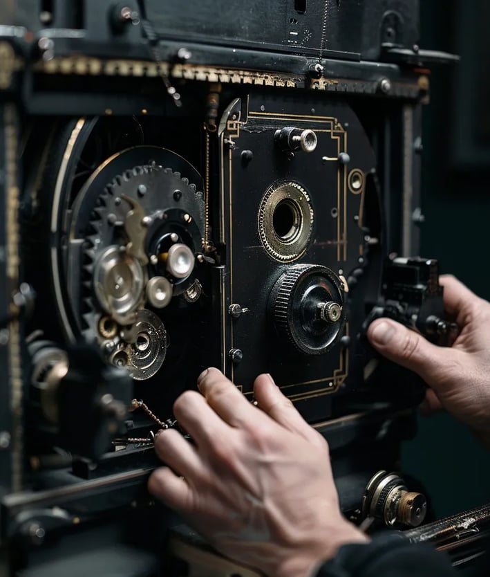 the Kinetoscope in operation