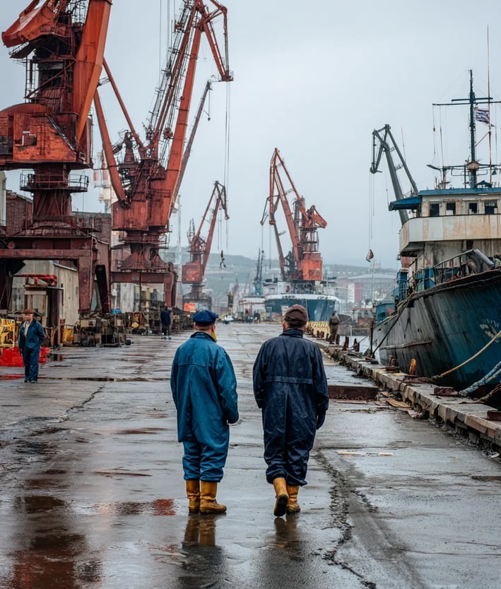 Black Sea Port, 1972: Grain Transfer