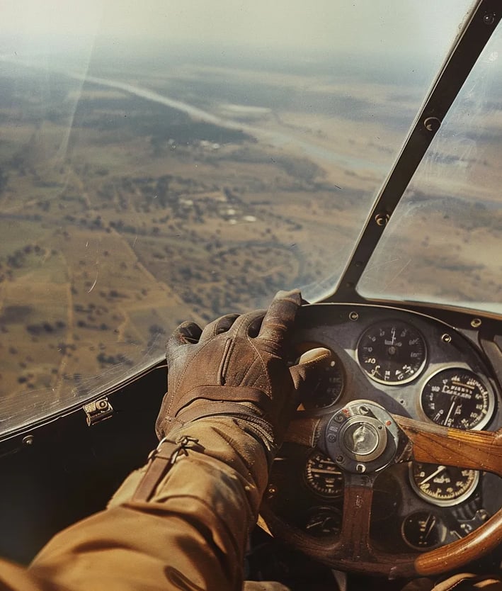 Cockpit of Tata Airlines Flight, 1932