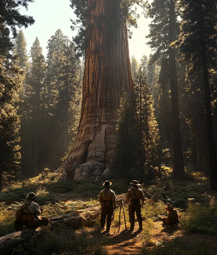 Early_Park_Rangers_Among_the_Sequoias_In_the_heart_of the park
