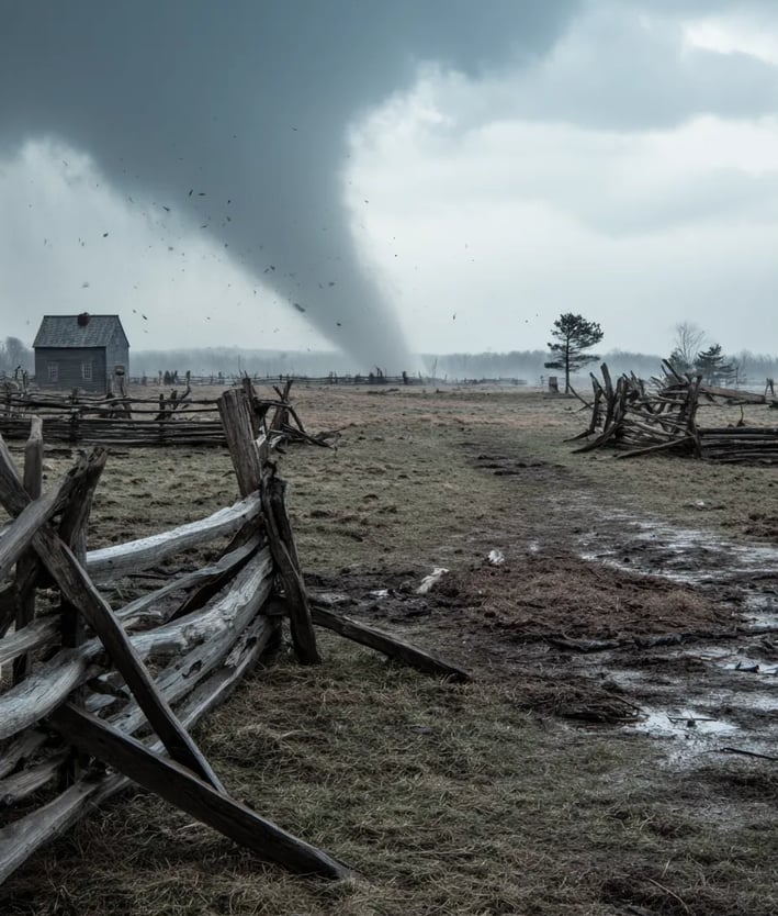Essex County, Massachusetts, 1643: Tornado Strike
