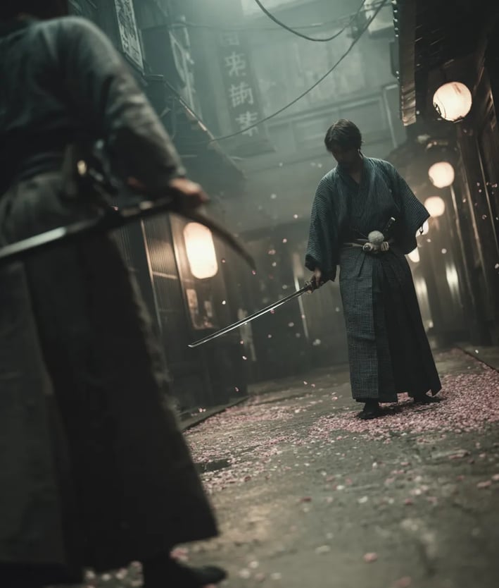 Kyoto, 1864: Blade Clash in the Courtyard