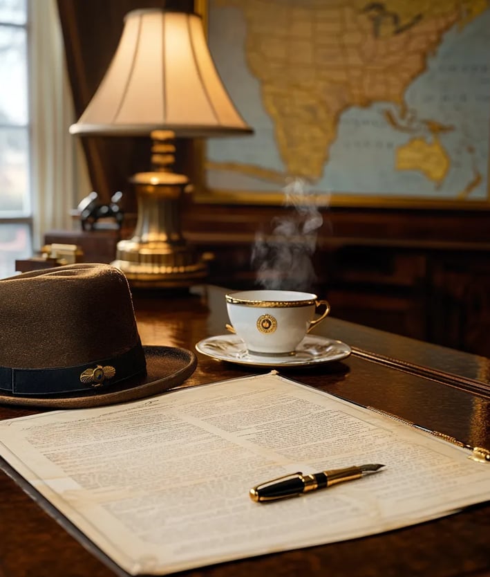 Roosevelt’s fountain pen laid across the executive order