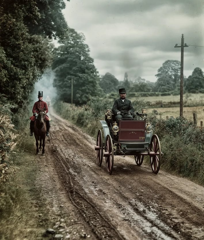 Oxford Countryside Lane, England, 1865: Speed Enforcement