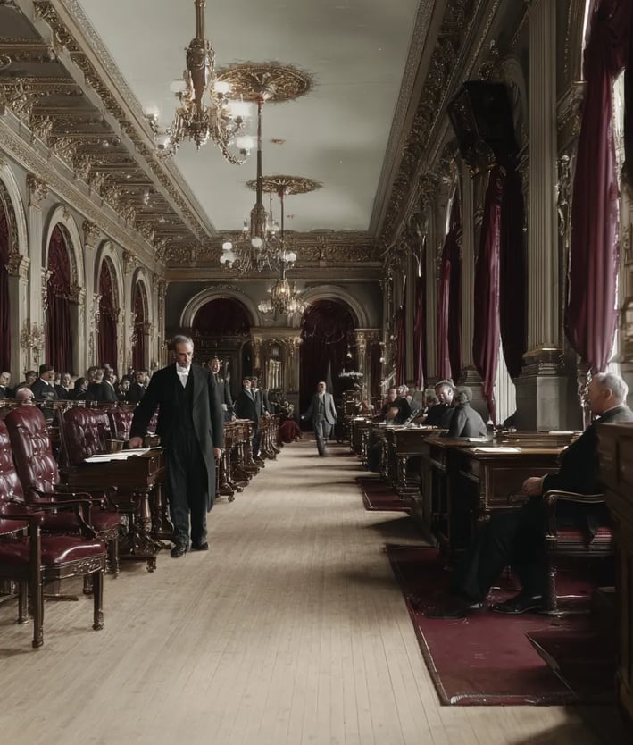 Washington, D.C., Senate Chamber, July 6 1898: The Vote Is Called