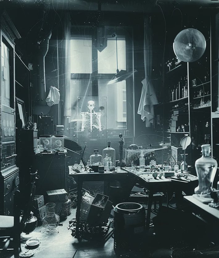 Laboratory, Würzburg, 1895
