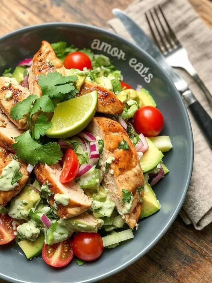 chicken avocado bowl