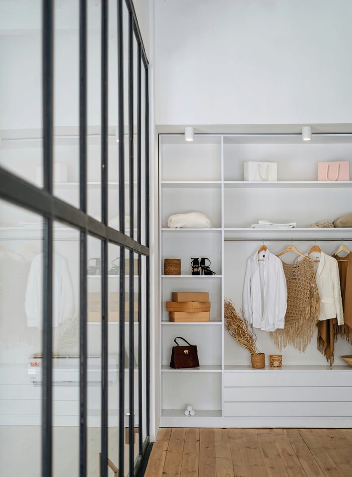 a waedrobe for clothes and other items