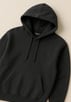 a black hoodie with a hoodie and a hoodie