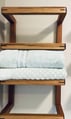 This product is manufactured to order Towel Rack, floating shelf, bath towels, bathroom shelf.