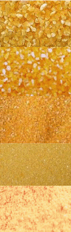 différents granulométries de maïs jaune