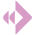 An arrow, pointing from Logo design to Brand design icons