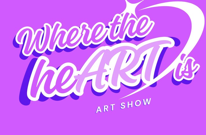 Where the heART is Art Show logo
