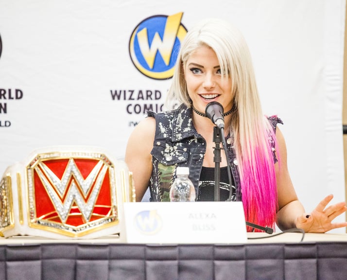 WWE Superstar Alexa Bliss speaks at the 2017 Philadelphia's Wizard World Comic Con. 