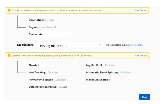 Alibaba Log Service deployment for ECS