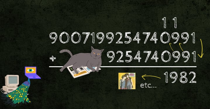 Long addition walkthrough, plus funny animals