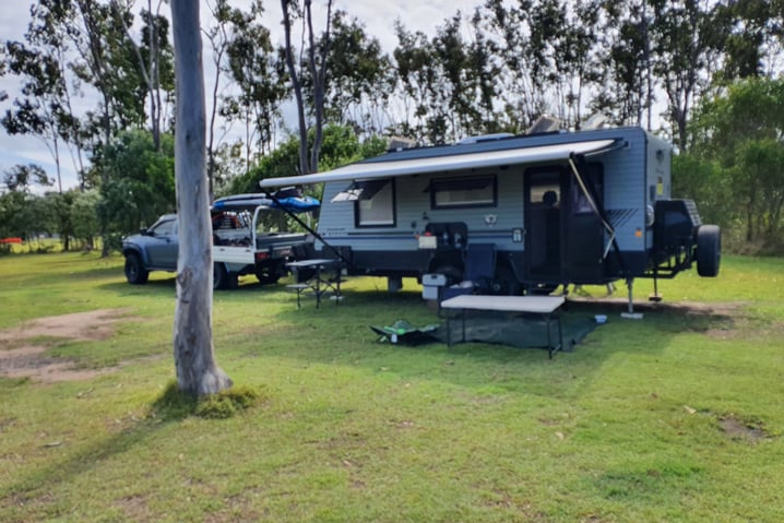 Our travelling set up & caravan
