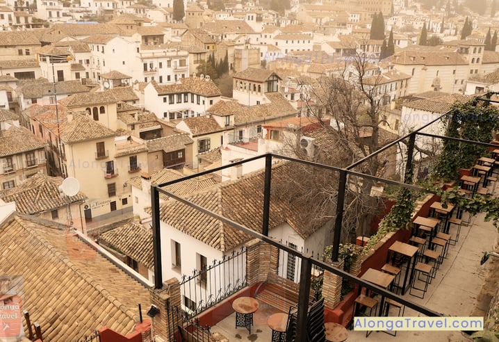 Granada, Spain during  Sahara dust storm is the top visited destination in Europe