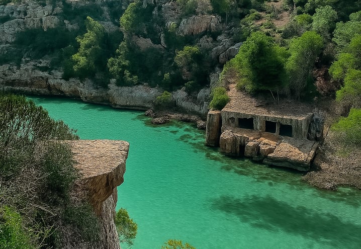 Cala Pi en Mallorca con aguas turquesas, acantilados rocosos y mirador panorámico – Maiorca Unlocked.