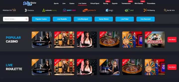 blackjack en vivo España